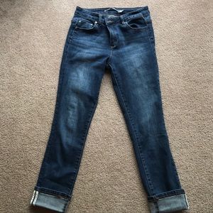 Tractr Roll Cuff Stripe Jeans